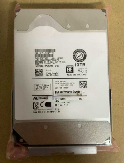 DELL 10T 7.2K 3.5 SAS 12Gb 007FPR HUH721010AL5200 Hard Drives