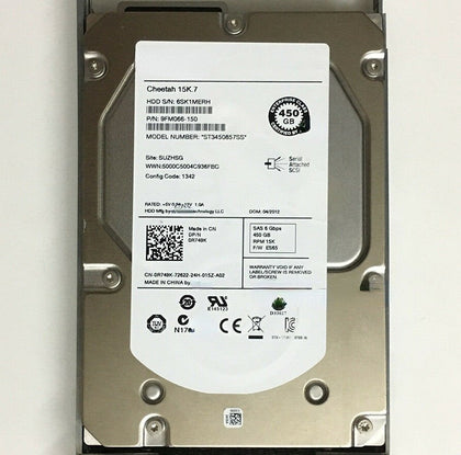 DELL 1950 2950 R900 450G 15K 3.5 SAS ST3450857SS Hard Drives