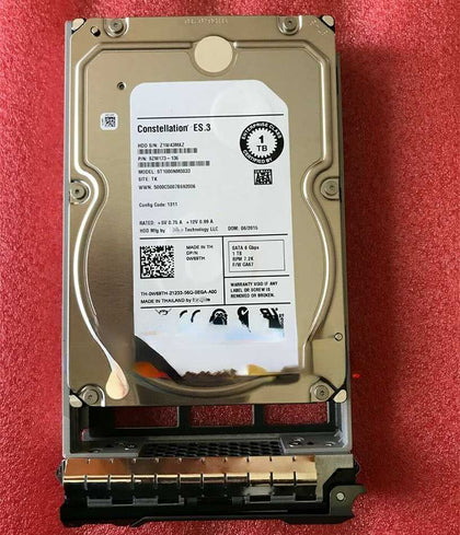 DELL 1T 7.2K 3.5inch SATA 128M ST1000NM0033 Hard Drives