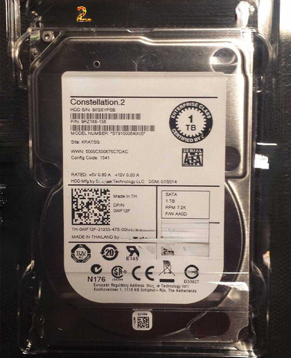 DELL 1T SATA 2.5inch 7.2K 64M 1TB ST91000640NS Hard Drives