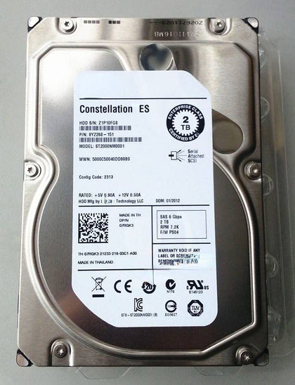 DELL 2T 7.2K 3.5inch SAS ST2000NM0001 07RGK3 Hard Drives