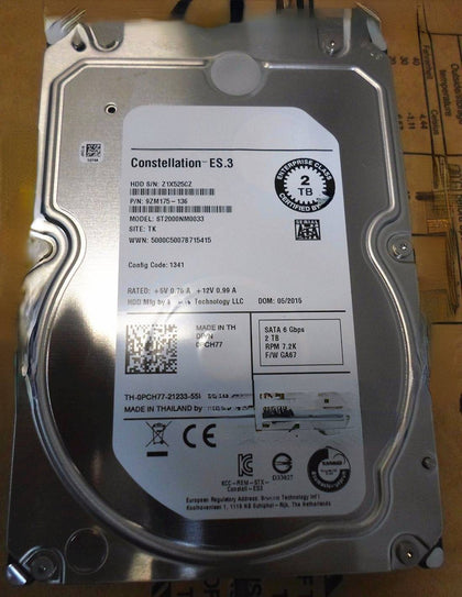 DELL 2T SATA 3.5inch 7.2K 0PCH77 ST2000NM0033 Hard Drives