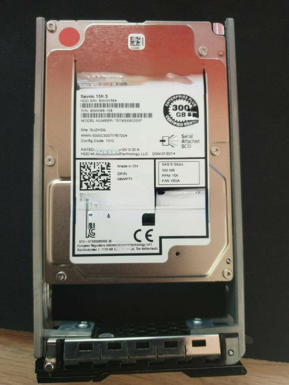 DELL 300G 15K 2.5 SAS 08WR71 ST9300653SS Hard Drives
