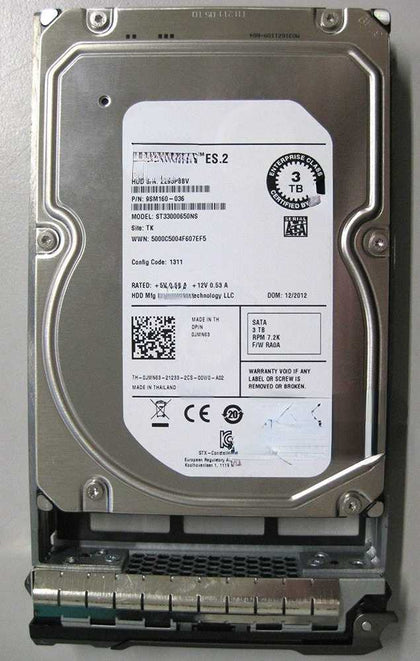 DELL 3T 7.2K 3.5inch 64M SATA 0MJN63 ST33000650NS Hard Drives