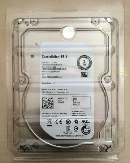 DELL 3T 7.2K 3.5 SATA 128M 6Gb ST3000NM0033 Hard Drives