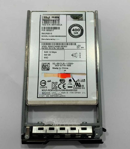 DELL 400G SAS SSD 12Gb 08JYJK SC220 SC4020 SCV3020 Solid State Hard Drives