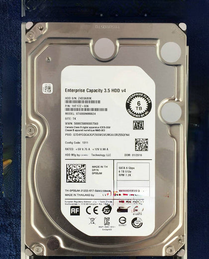 DELL 6T 3.5inch 7.2K SATA 6G 128M ST6000NM0024 Hard Drives