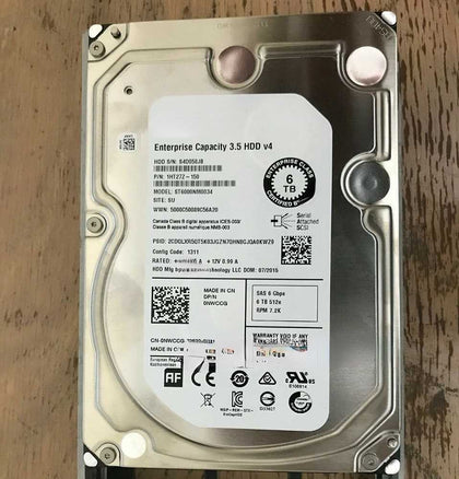 DELL 6T 7.2K 3.5 SAS 128M 6Gb 0NWCCG ST6000NM0034 Hard Drives