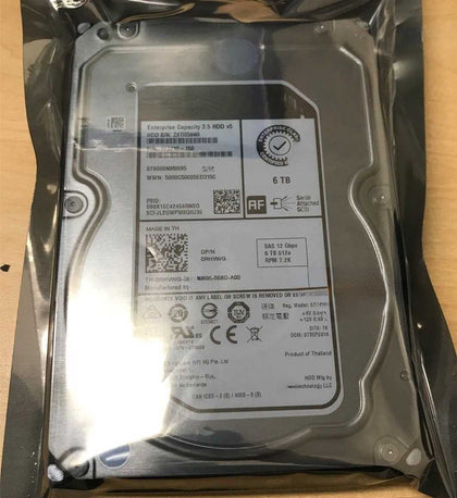 DELL 6T 7.2K SAS 12G 3.5 256M ST6000NM0095 0RHVWG Hard Drives