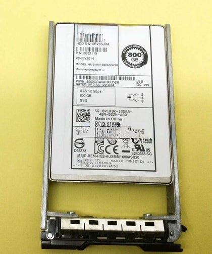 DELL 800G 2.5 SAS SSD 0V1R9K HUSMM1680ASS200 Hard Drives