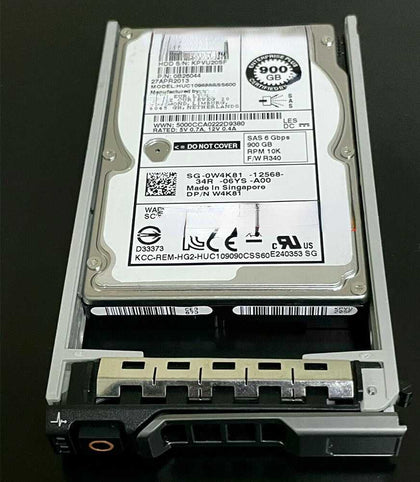 DELL 900G 10K 2.5inch SAS 0W4K81 HUC109090CSS600 Hard Drives