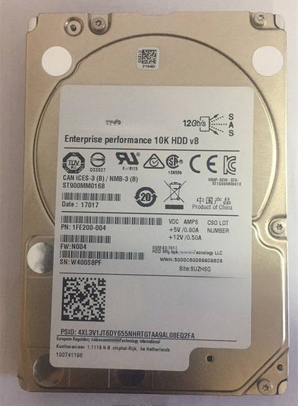DELL 900G 10K 2.5 SAS 12Gb 128M ST900MM0168 Hard Drives