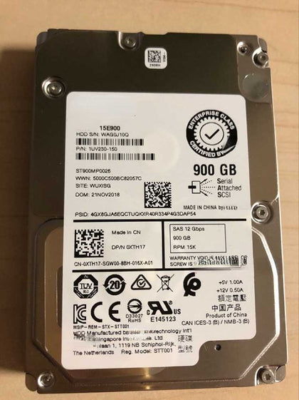 DELL 900G 15K 2.5 SAS 256M 12Gb 0XTH17 ST900MP0026 Hard Drives