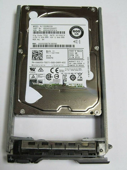 DELL AL13SXB600N 0990FD 600G 15K 2.5 SAS 6GB Hard Drives
