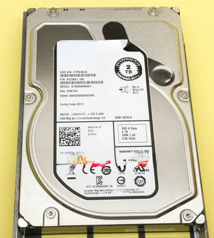 DELL Compellent ST2000NM0001 07YXTH 2T 7.2K 3.5 SAS Hard Drives