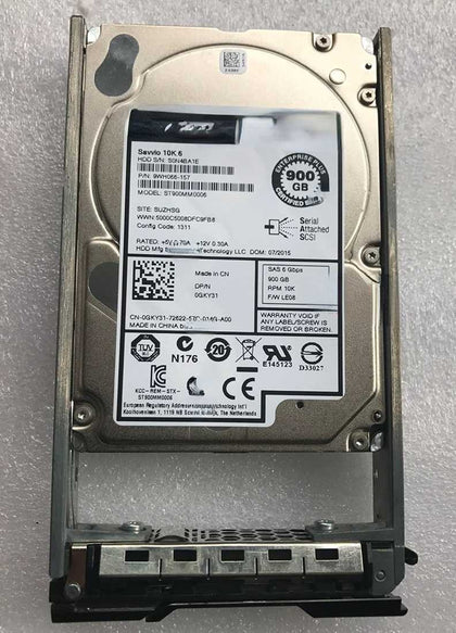 DELL EQ 900G 10K 2.5inch SAS 0GKY31 ST900MM0006 Hard Drives