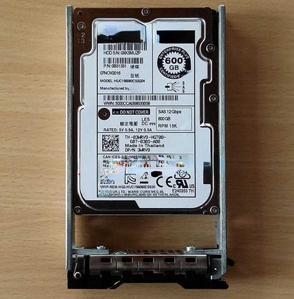 DELL EqualLogic HUC156060CSS204 3WRV9 600G 15K 2.5 SAS Hard Drives