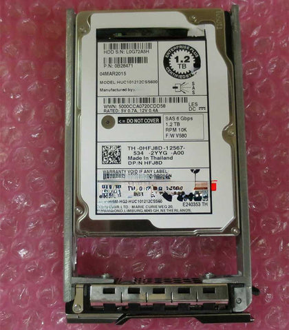 DELL Equallogic 1.2T 2.5 SAS 0HFJ8D HUC101212CSS600 Hard Drives