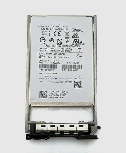 DELL G8XPN 0G8XPN 1.6T 2.5 SAS SSD 12Gb Solid State Hard Drives