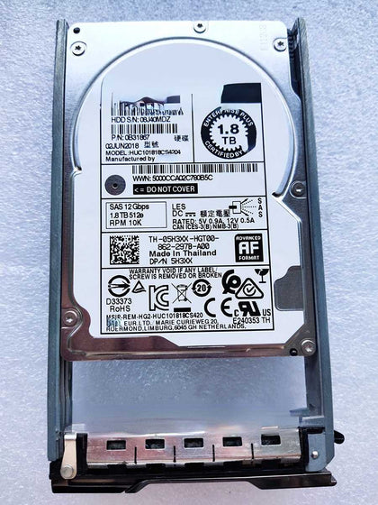 DELL HUC101818CS4204 05H3XX 1.8T 10K 2.5 SAS 5H3XX Hard Drives