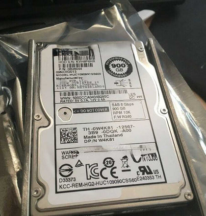 DELL HUC109090CSS600 0W4K81 900G 10K 2.5inch SAS EQ Hard Drives