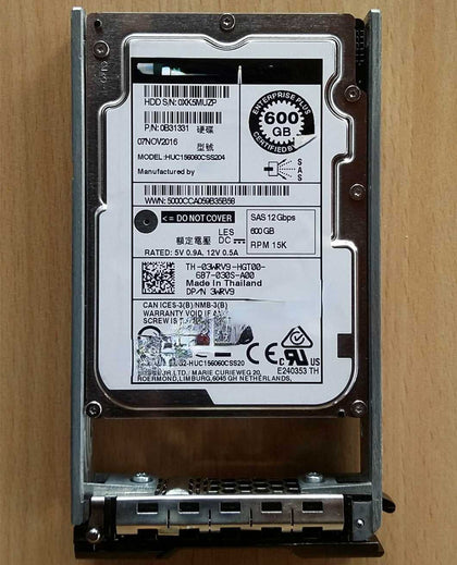 DELL HUC156060CSS204 03WRV9 3WRV9 600G 15K 2.5 SAS Hard Drives