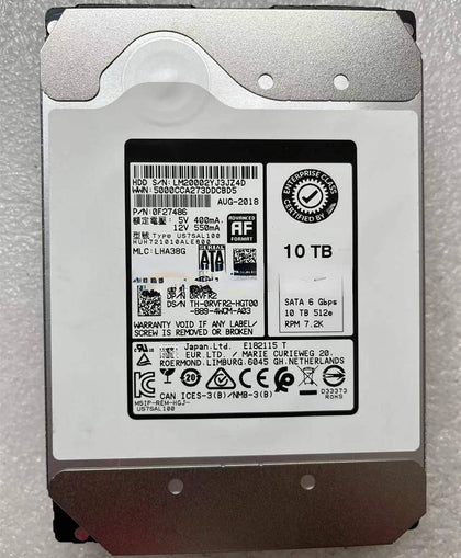 DELL HUH721010ALE600 0RVFR2 10T 7.2K 3.5 SATA 6Gb Hard Drives