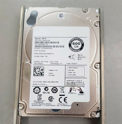 DELL M420 M520 M610 M620 M710 Hard Drives 600G 10K 2.5 SAS