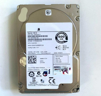 DELL MD1220 MD1400 MD3000 MD3200 Hard Drives 600G 10K 2.5 SAS