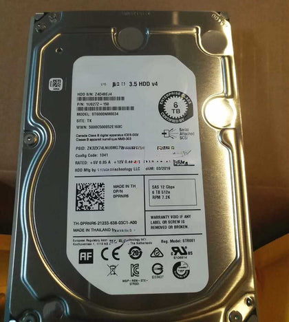 DELL MD3200 MD3220I MD3260 MD3260I Hard Drives 6T 7.2K 3.5inch SAS