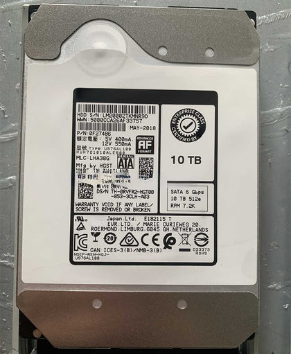 DELL R350 R450 R550 R750 10T 7.2K 3.5inch SATA Hard Drives