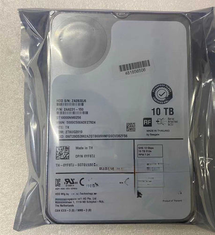 DELL R430 R440 R530 R540 Hard Drives 10T 7.2K 3.5 SAS 12Gb