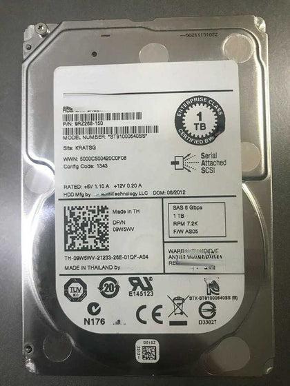 DELL R440 R540 R640 R740 Hard Drives 1T 7.2K 2.5inch SAS