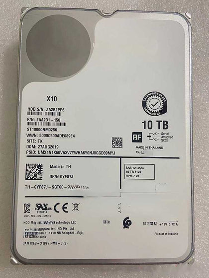 DELL R450 R550 R650 R750 R750xa 10T 7.2K 3.5inch SAS 12GB Hard Drives