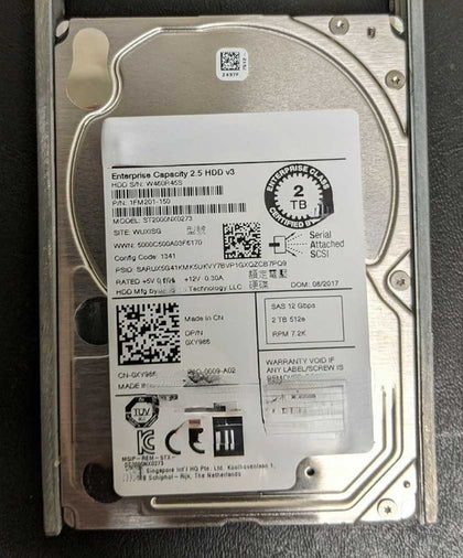 DELL R450 R550 R650 R750 R750xa 2T 7.2K 2.5inch SAS 12GB Hard Drives