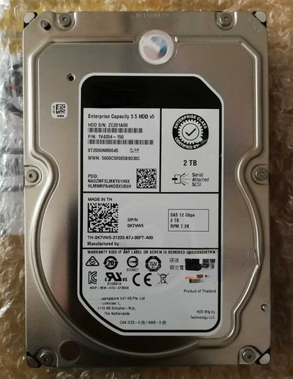 DELL R450 R550 R650 R750 R750xa 2T 7.2K 3.5inch SAS 12GB Hard Drives