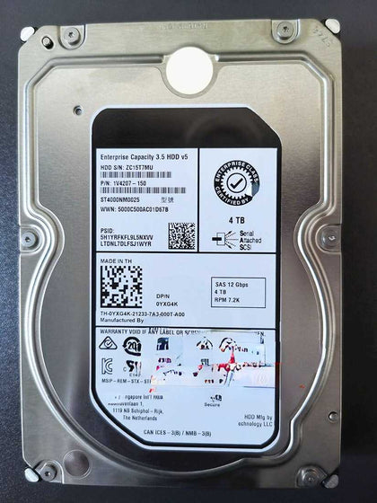 DELL R450 R550 R650 R750 R750xa 4T 7.2K 3.5inch SAS 12GB Hard Drives