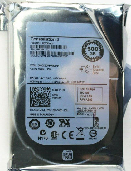 DELL R510 R520 R530 Hard Drives 500G 7.2K 2.5 SAS