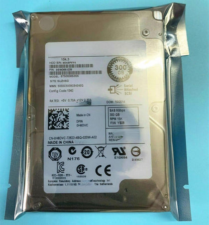 DELL R610 R620 R630 Hard Drives 300G SAS 15K 2.5inch