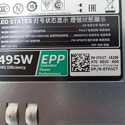 DELL R630 R730 R830 495W Server Power Supply D495E-S1 0TH1CT 05RHVV 0W8R3C