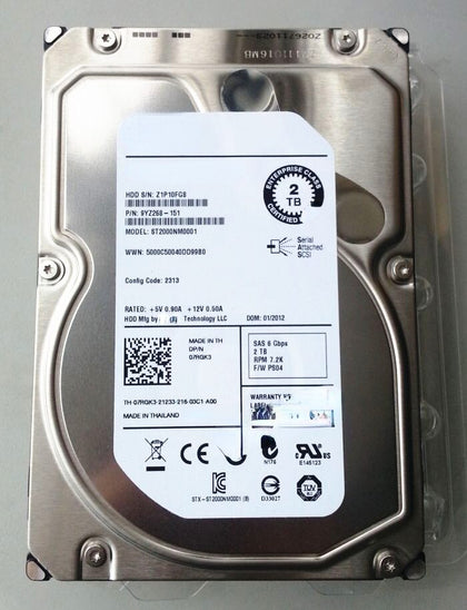 DELL R710 R720 R730 Hard Drives 2T 7.2K 3.5inch SAS