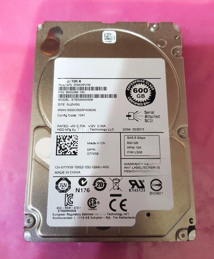 DELL R710 R720 R730 R620 Hard Drives 600G 10K 2.5inch SAS