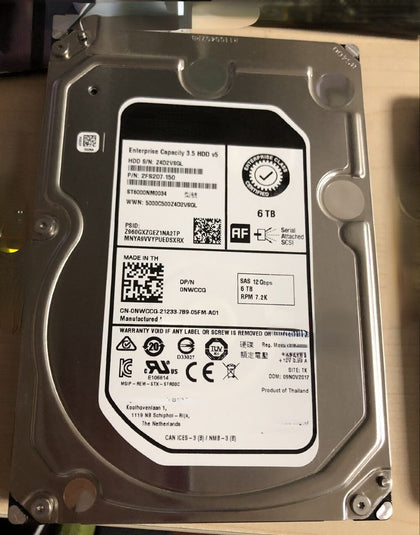 DELL R710 R720 R730 T430 Hard Drives 6T 7.2K 3.5 SAS 12GB
