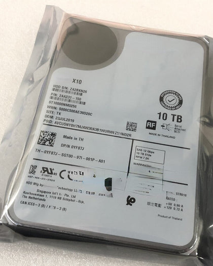 DELL R730 R740 R440 R540 Hard Drives 10T 7.2K 3.5 SAS 12Gb