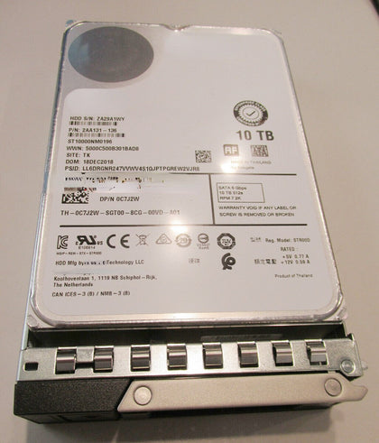 DELL R730 R740 R730XD R740XD 10T 7.2K 3.5 SATA 6GB Hard Drives
