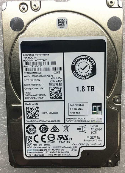 DELL R910 R920 R930 Hard Drives 1.8T SAS 10K 2.5