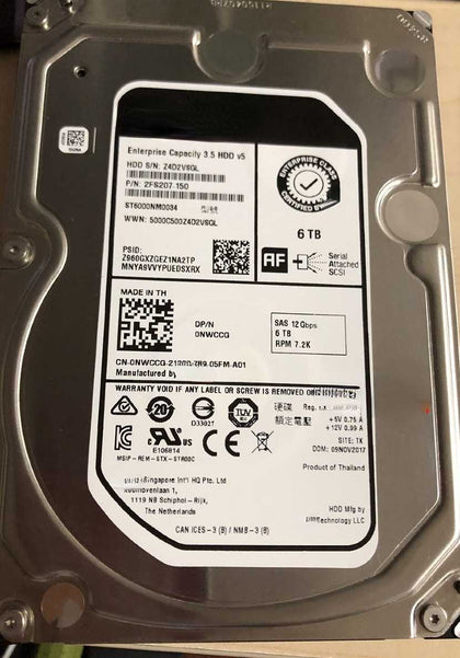 DELL R940 R740XD T440 T640 Hard Drives 6T 7.2K 3.5 SAS