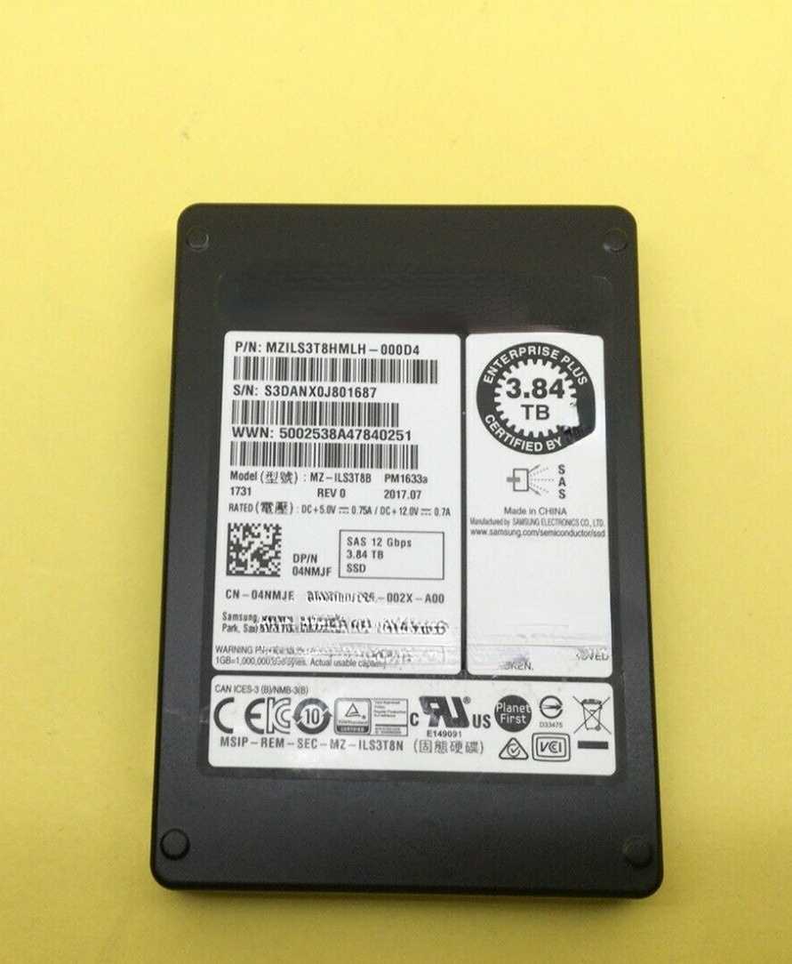 DELL SC2020 SC3020 SC4020 3.84T 2.5inch SAS SSD 12Gb Hard Drives Full ...