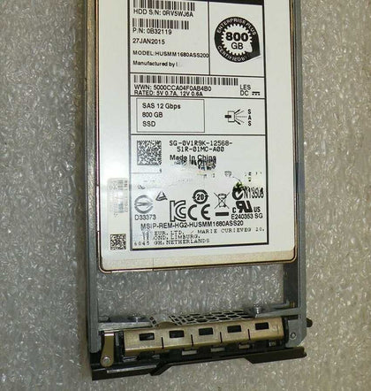DELL SC2020 SC3020 SCV2080 SC4020 800G SAS SSD 12Gb Hard Drives