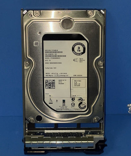 DELL SC220 SC40 SC400 SC420 3T 7.2K 3.5inch SAS Hard Drives